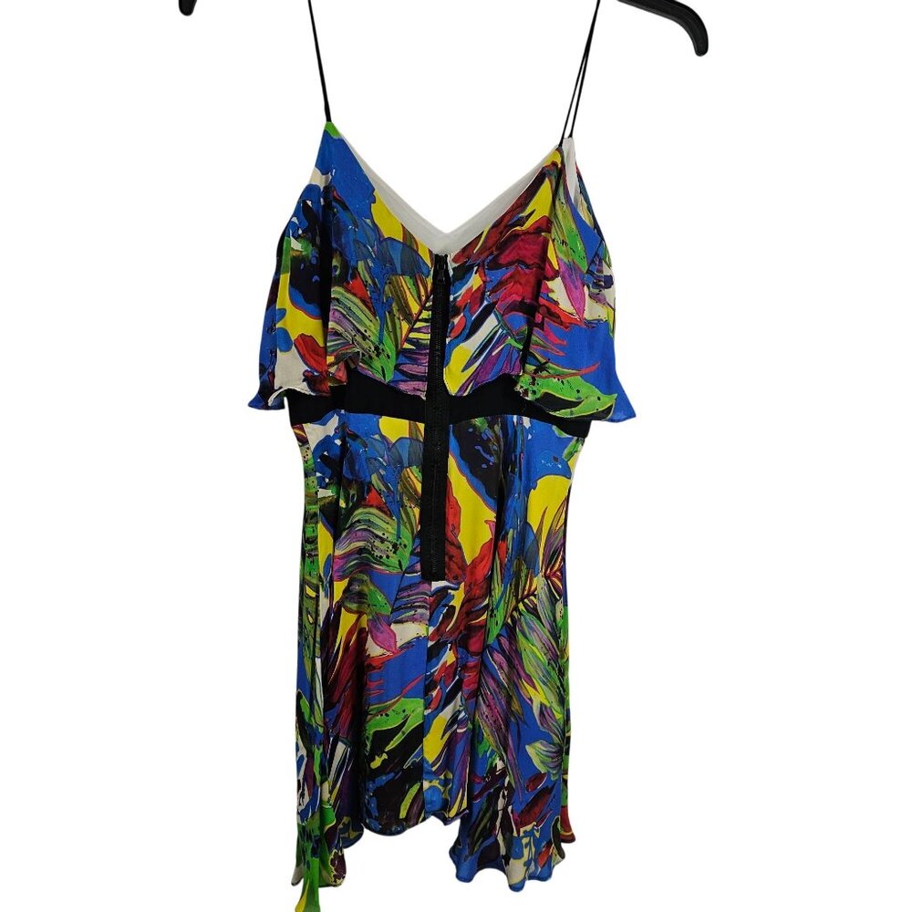 Milly Women's 4‎ Rainbow Abstract Strappy Short Summer Party Club Festival Dress - Picture 4 of 11
